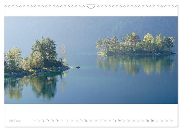 Produktbild: Unterwegs am Eibsee (Wandkalender 2026 DIN A3 quer), CALVENDO Monatskalender