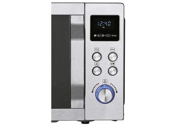 Produktbild: Severin MW 7774 Mikrowelle Edelstahl (geb&uuml;rstet), Silber 900 W Grillfunktion, mit Pizzafunktion, Hei&szlig;luft-Funktion