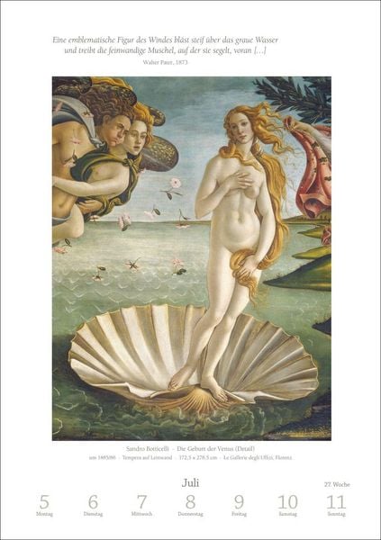 Produktbild: Kunst Wochen-Kulturkalender 2027 - 53 Meisterwerke der Malerei