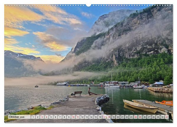 Produktbild: Norwegen erkunden mit dem Wohnmobil (Wandkalender 2026 DIN A2 quer), CALVENDO Monatskalender