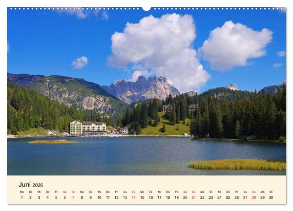 Produktbild: Sextner Dolomiten (hochwertiger Premium Wandkalender 2026 DIN A2 quer), Kunstdruck in Hochglanz