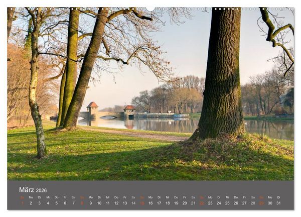 Produktbild: Leipzig - Parks und Landschaften (hochwertiger Premium Wandkalender 2026 DIN A2 quer), Kunstdruck in Hochglanz