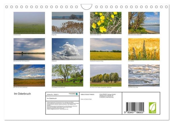 Produktbild: Im Oderbruch (Wandkalender 2026 DIN A4 quer), CALVENDO Monatskalender