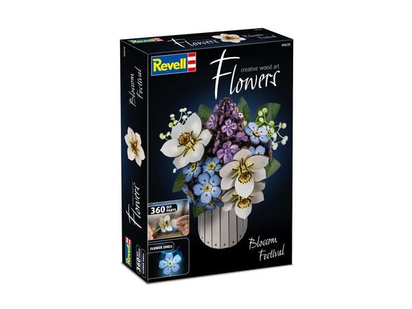 Revell Holzblumen Flowers Blossom Festival mit Vase & Duftring