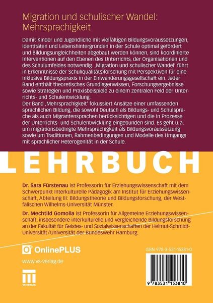 Produktbild: Migration und schulischer Wandel: Mehrsprachigkeit