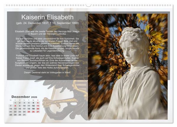 Produktbild: Auf den Spuren der Habsburger (Wandkalender 2026 DIN A2 quer), CALVENDO Monatskalender