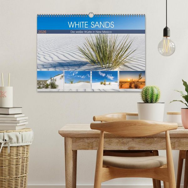 Produktbild: WHITE SANDS Die wei&szlig;e W&uuml;ste in New Mexico (Wandkalender 2026 DIN A3 quer), CALVENDO Monatskalender