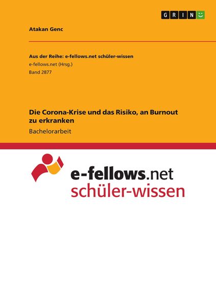 Produktbild: Die Corona-Krise und das Risiko, an Burnout zu erkranken