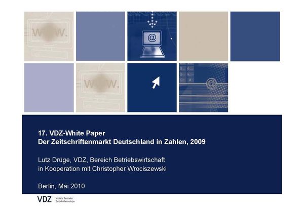 Produktbild: Der Zeitschriftenmarkt Deutschland in Zahlen, 2009