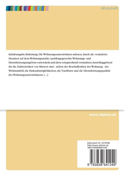 Produktbild: Analyse der Zufriedenheit von Mietern
