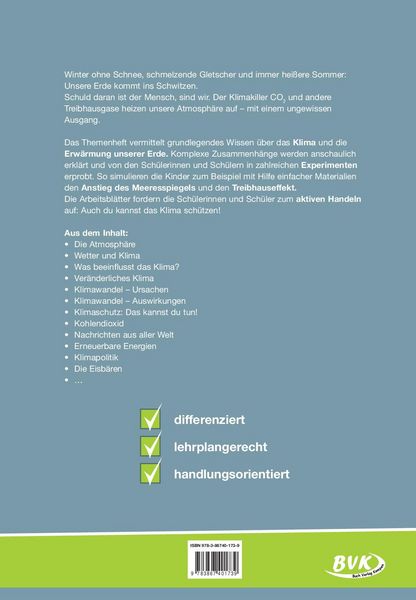 Produktbild: Themenheft Klima und Klimawandel