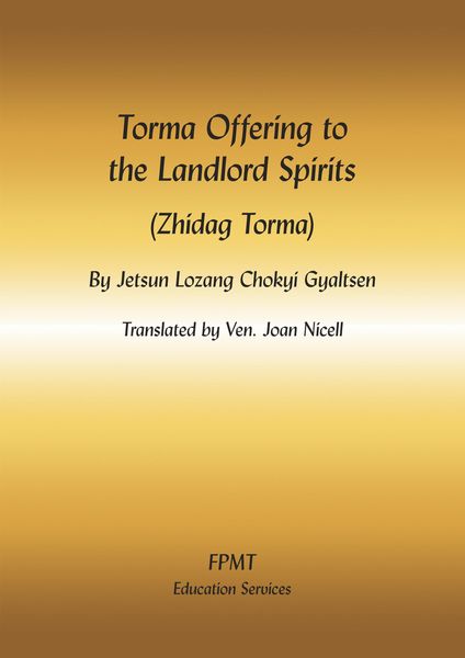 Produktbild: Torma Offering to the Landlord Spirits (Zhidag Torma) eBook