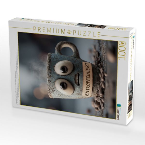 Produktbild: CALVENDO Puzzle Entkoffeinierter Kaffee mit Panikblick - Lustiges Motiv f&uuml;r Koffeinfreunde | 1000 Teile Lege-Gr&ouml;&szlig;e 64x48cm Foto-Puzzle f&uuml;r gl&uuml;ckliche Stunden
