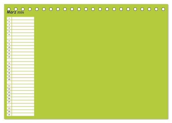 Produktbild: Bunter Bastelkalender (Tischkalender 2026 DIN A5 quer), CALVENDO Monatskalender