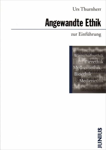 Produktbild: Angewandte Ethik zur Einf&uuml;hrung