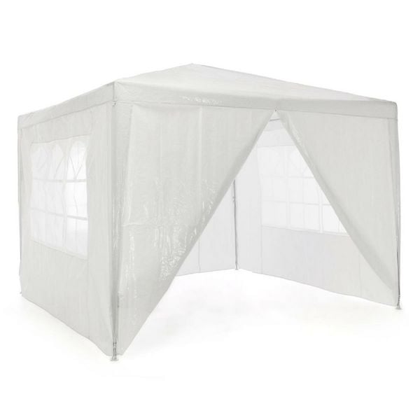 Pavillion PE weiß, 3 x 3 m inkl. 4 Seitenteilen
