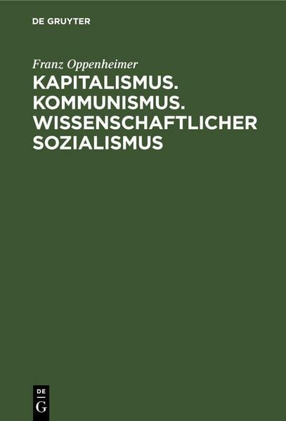 Produktbild: Kapitalismus. Kommunismus. Wissenschaftlicher Sozialismus