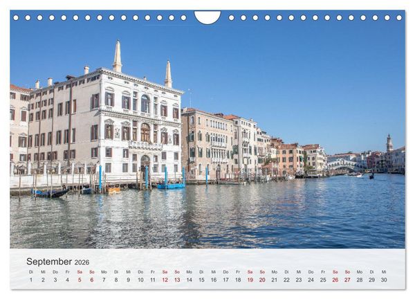 Produktbild: Venedig - Romantische Stadt am Canal Grande (Wandkalender 2026 DIN A4 quer), CALVENDO Monatskalender