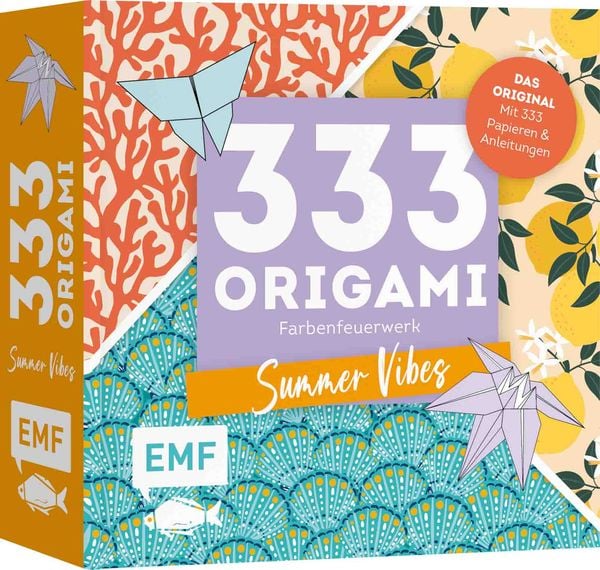 Produktbild: 333 Origami &ndash; Farbenfeuerwerk: Summer Vibes &ndash; Zaubersch&ouml;ne Papiere falten f&uuml;r dein Sommergef&uuml;hl