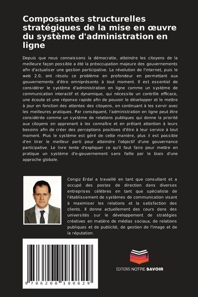 Produktbild: Composantes structurelles strat&eacute;giques de la mise en &iquest;uvre du syst&egrave;me d'administration en ligne