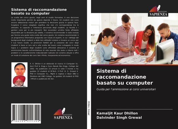 Produktbild: Sistema di raccomandazione basato su computer
