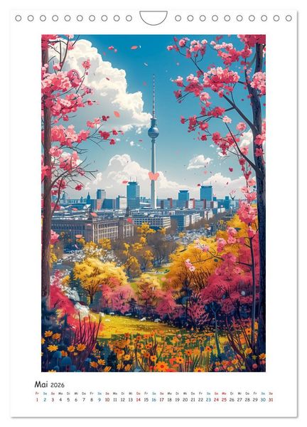 Produktbild: St&auml;dtereise durch Europa (Wandkalender 2026 DIN A4 hoch), CALVENDO Monatskalender