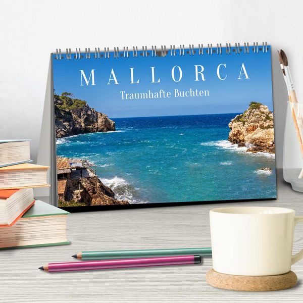 Produktbild: Mallorca - Traumhafte Buchten (Tischkalender 2026 DIN A5 quer), CALVENDO Monatskalender