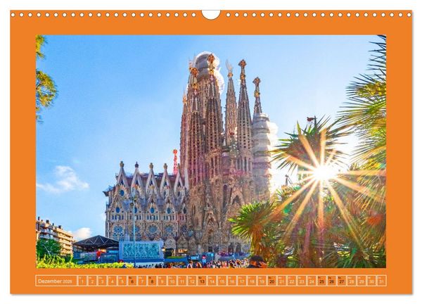 Produktbild: Ein Herz f&uuml;r Barcelona (Wandkalender 2026 DIN A3 quer), CALVENDO Monatskalender