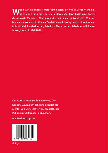 Produktbild: Fluch und Elend der Verh&auml;ltniswahl