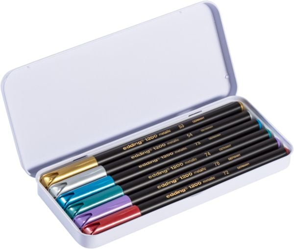 Produktbild: edding 1200 Fasermaler metallic 6er Set
