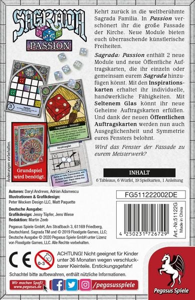 Produktbild: Sagrada Passion [Erweiterung]