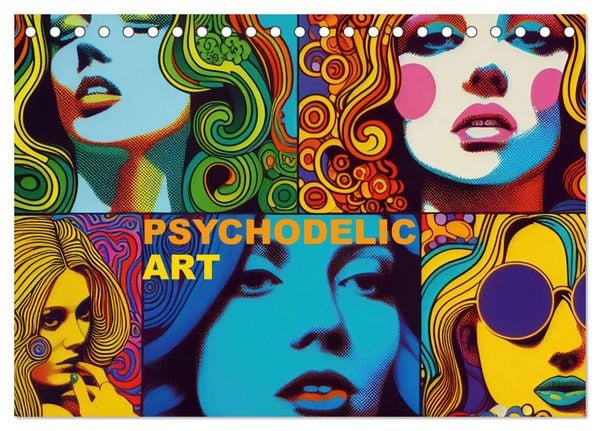 Produktbild: Psychodelic Art (Tischkalender 2026 DIN A5 quer), CALVENDO Monatskalender