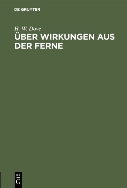 Produktbild: &Uuml;ber Wirkungen aus der Ferne