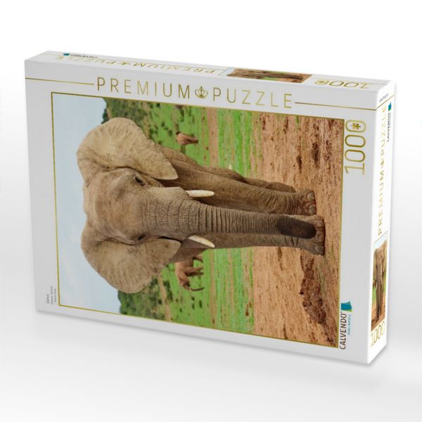 Produktbild: CALVENDO Puzzle Elefant | 1000 Teile Lege-Gr&ouml;&szlig;e 64x48cm Foto-Puzzle f&uuml;r gl&uuml;ckliche Stunden