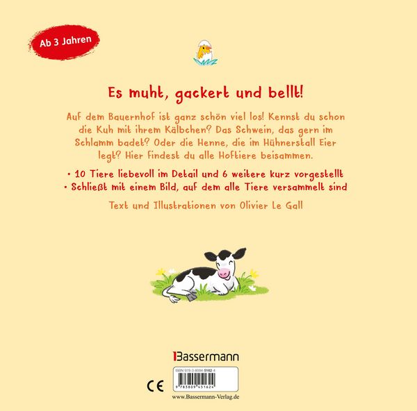 Kennst du die Tiere vom Bauernhof? - Sachbilderbuch für Kinder ab 3 Jahren