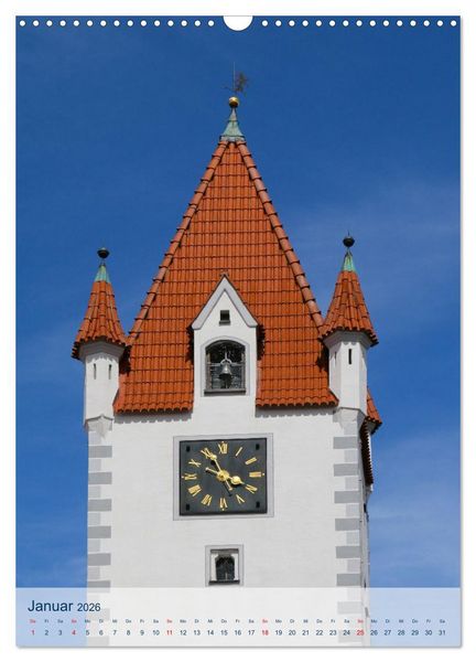 Produktbild: Historische Altstadt Mindelheim (Wandkalender 2026 DIN A3 hoch), CALVENDO Monatskalender