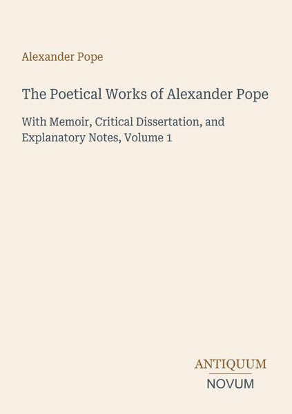 Produktbild: The Poetical Works of Alexander Pope