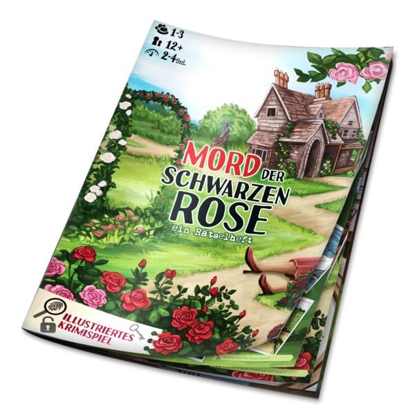 Produktbild: Mord der Schwarzen Rose - ein R&auml;tselheft von Cluehound