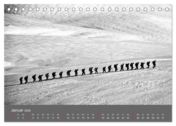 Produktbild: Bergsteigen - Extremsport am Limit (Tischkalender 2026 DIN A5 quer), CALVENDO Monatskalender