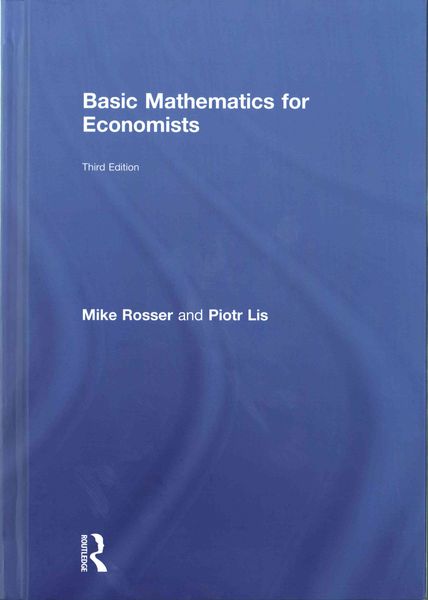 Produktbild: Rosser, M: Basic Mathematics for Economists