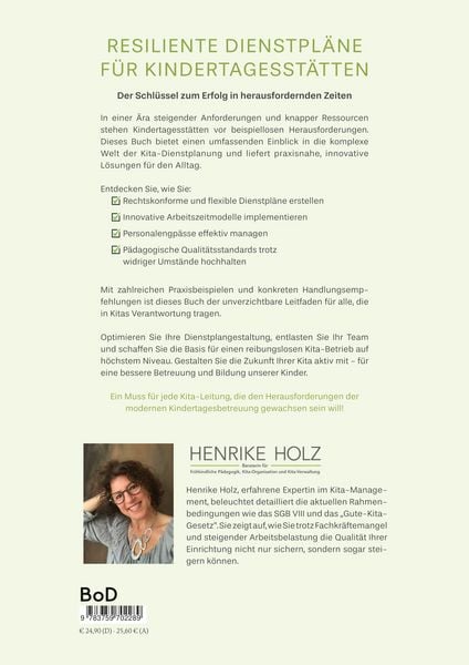 Produktbild: Resiliente Dienstpl&auml;ne f&uuml;r Kindertagesst&auml;tten