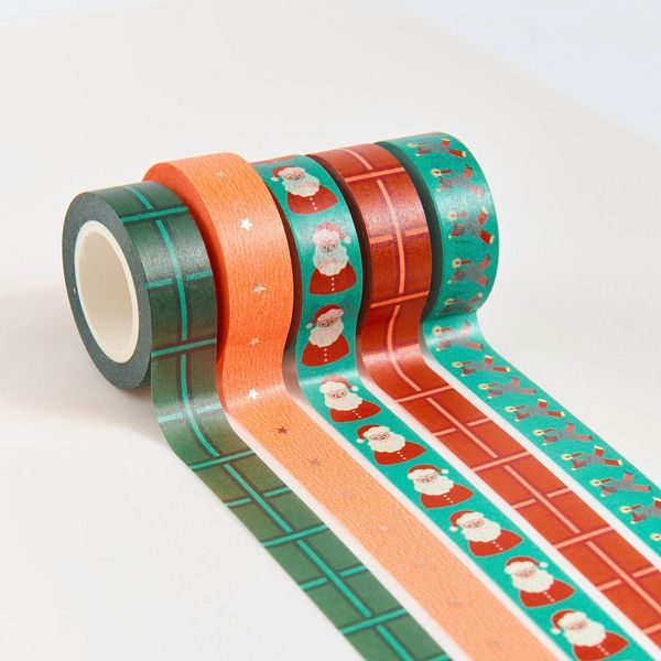 Produktbild: Tape Set Weihnachtsmarkt, Neon , 5 Stk.