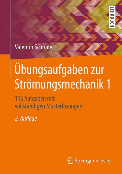 Produktbild: &Uuml;bungsaufgaben zur Str&ouml;mungsmechanik 1