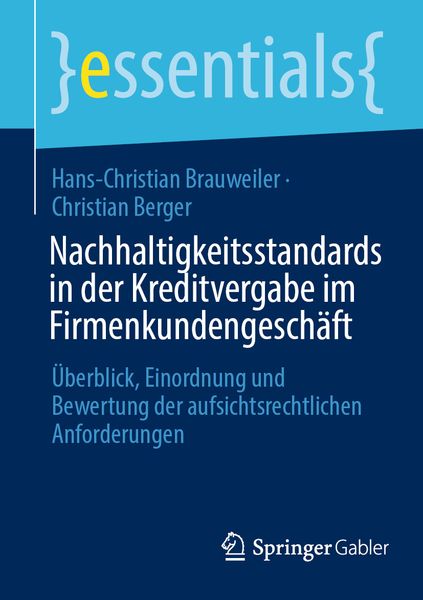 Produktbild: Nachhaltigkeitsstandards in der Kreditvergabe im Firmenkundengesch&auml;ft