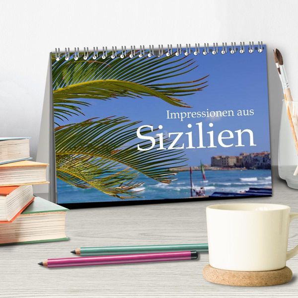 Produktbild: Impressionen aus Sizilien (Tischkalender 2026 DIN A5 quer), CALVENDO Monatskalender
