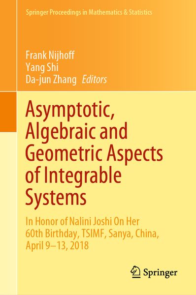 Produktbild: Asymptotic, Algebraic and Geometric Aspects of Integrable Systems