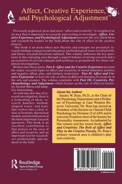 Produktbild: Affect, Creative Experience, And Psychological Adjustment