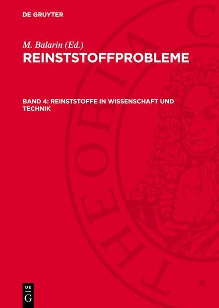 Produktbild: Reinststoffe in Wissenschaft und Technik