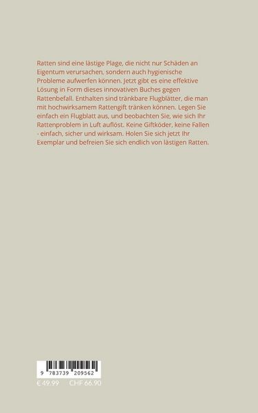 Produktbild: Handbuch gegen jegliche Rattenplage