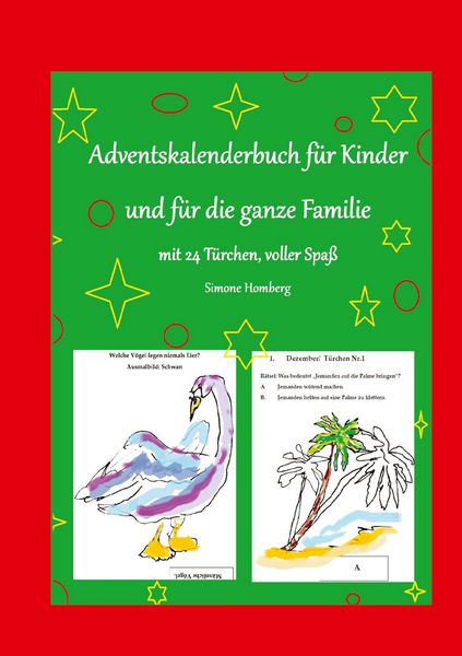 Produktbild: Adventskalenderbuch f&uuml;r Kinder und f&uuml;r die ganze Familie, Weihnachten, Weihnachtsgeschenk, Geschenkbuch